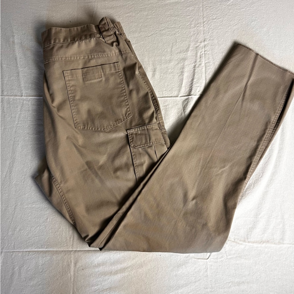 Galls Pro Tac Force Ripstop Tactical Men's Khaki Cargo Pants unhemmed 36x37
